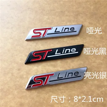 

50X Car Sticker Sport Emblem Auto Badge Decal For ST line Logo Body side marker stline