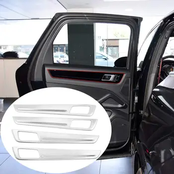 

Car ABS Matte Interior Door Decoration Panel Cover Trim for Porsche Cayenne 2018 2019