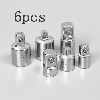 

6pcs Chrome Vanadium Steel Socket Wrench Tool Set Socket Kit Accessories Crank Wrench Automobile Car Repair Wrench Connector Set