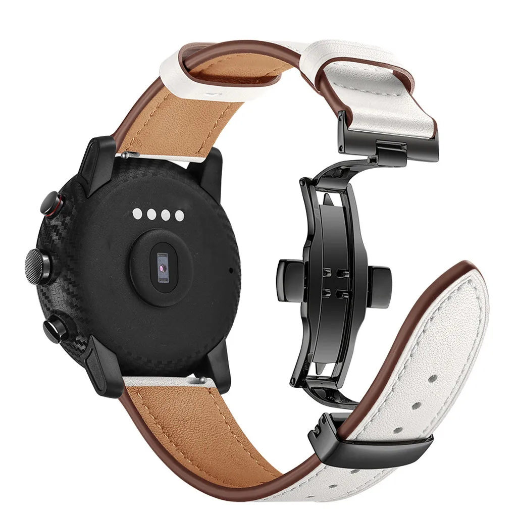 Сменный Браслет Роскошный кожаный для Xiaomi Huami AMAZFIT 2/2S Stratos часы сменный Браслет наручных часов Ремешок для умных часов Ремешок