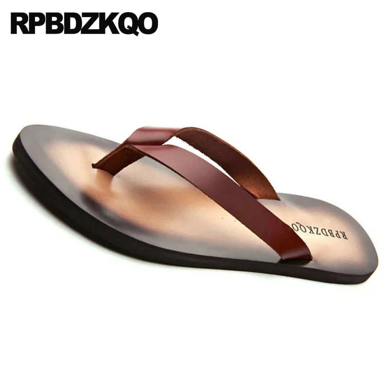 slippers casual white breathable native brown outdoor fashion designer flip flop slides shoes men sandals leather summer slip on