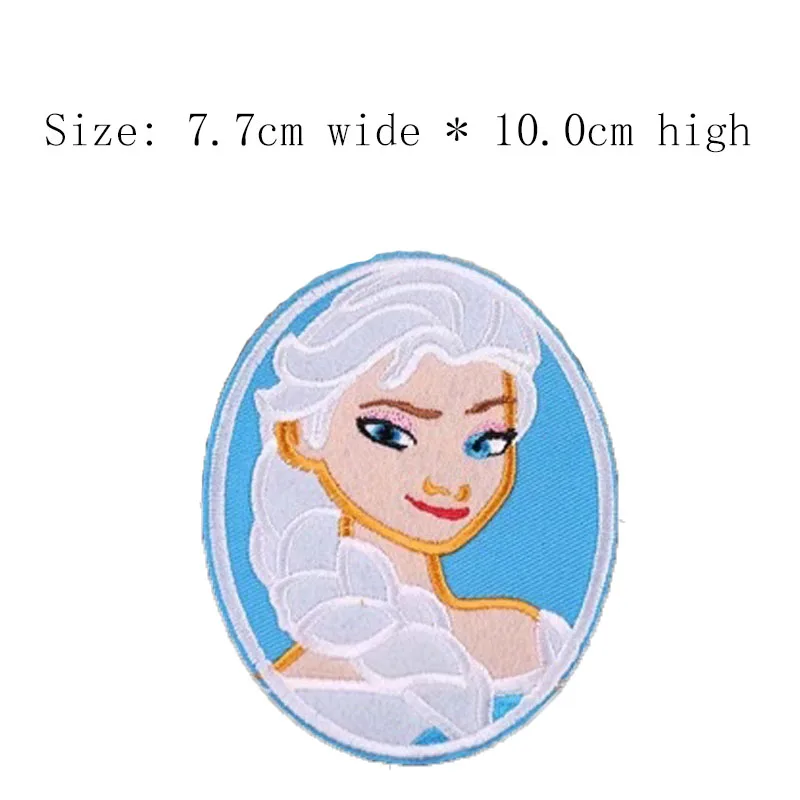 1pc snow white embroidery patch Free shipping for left chest 10cm high iron on sew DIY clothing/Frozen/blue princess | Дом и сад
