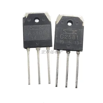 

Brand new original 10pcs 2SA1106 2SC2581 TO3P ( 5pcs A1106 + 5pcs C2581 ) TO-3P