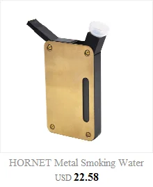 HORNET Glass Bottle Smoking Water Pipe Portable Tobacco Pipe Herb Smoke Pipe Mini Hookah Shisha Accessories