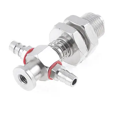 

11mm x 12mm x 45mm Metal Tubular 3 Way Vacuum Cup Holder Connector