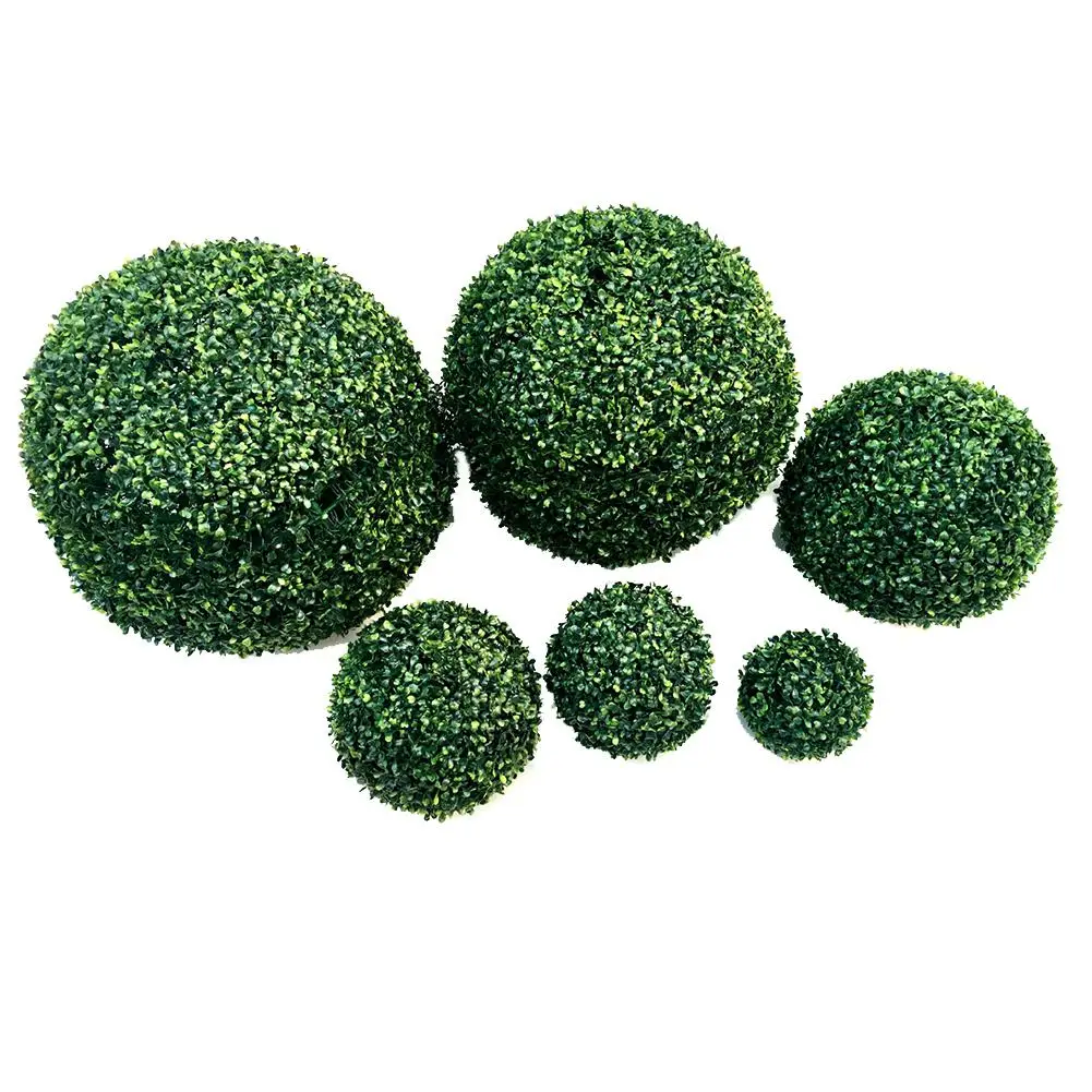 MeterMall имитирует пластиковый зеленый шар из искусственной травы, домашний сад, украшение для свадебной вечеринки