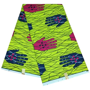 

Latest Apparel Wax Cloth African Real Ankara Printed Wax Fabric For Clothing RWF280(6yards/pc)