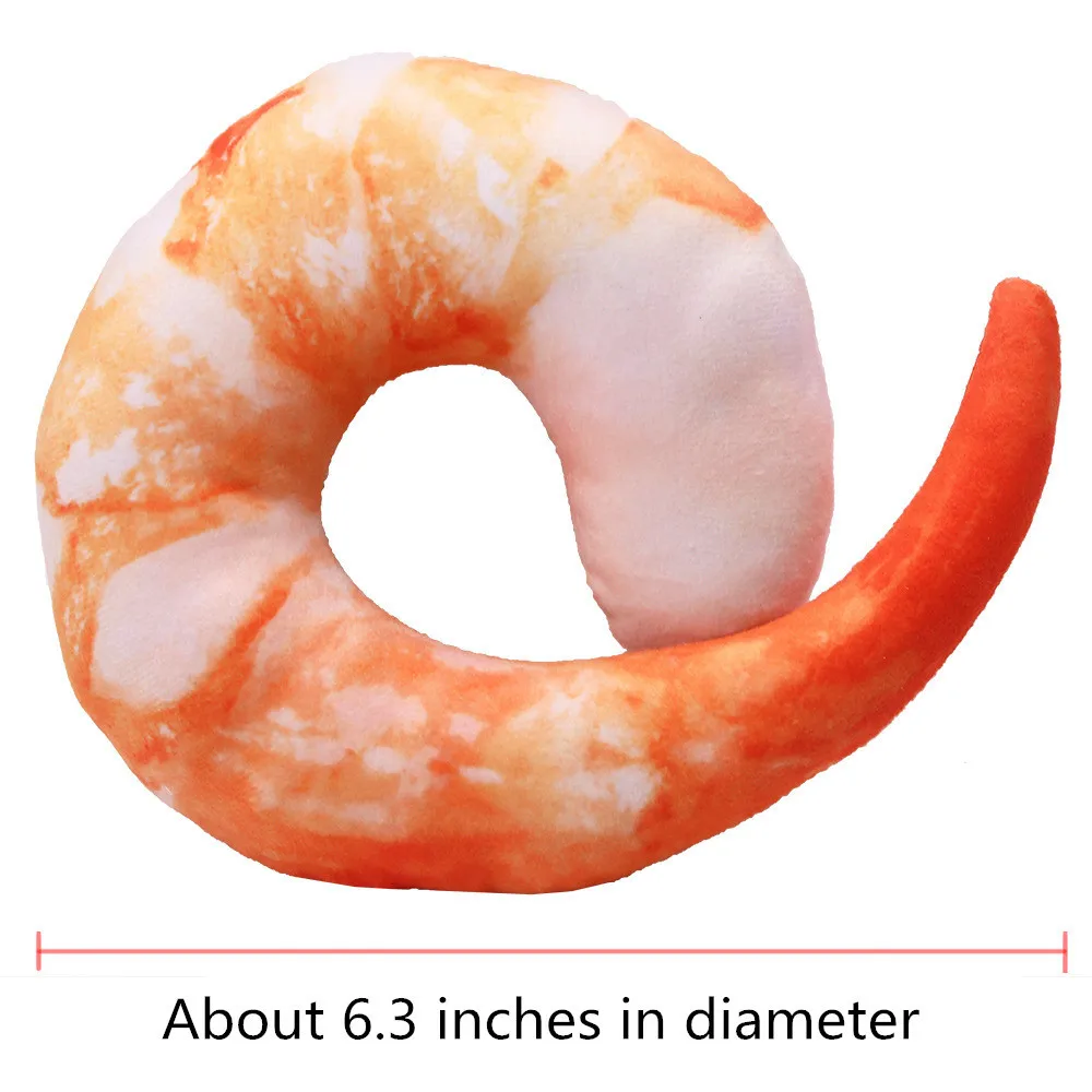 shrimp Игрушки для кошек имитационное яйцо рыба Плюшевые Интерактивные котята щенок устойчив к прокусыванию игрушечные домашние питомцы кукла подушка Каттен спелгоед - Цвет: shrimp