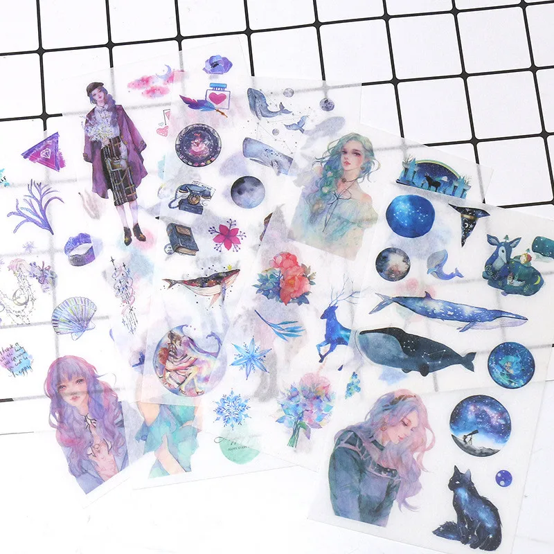 

Kpop Stickers Pack Cartoon Anime Star Girls Creative Space Diary Hand Account Materials DIY Fridge Mobile Skateboard Decoration