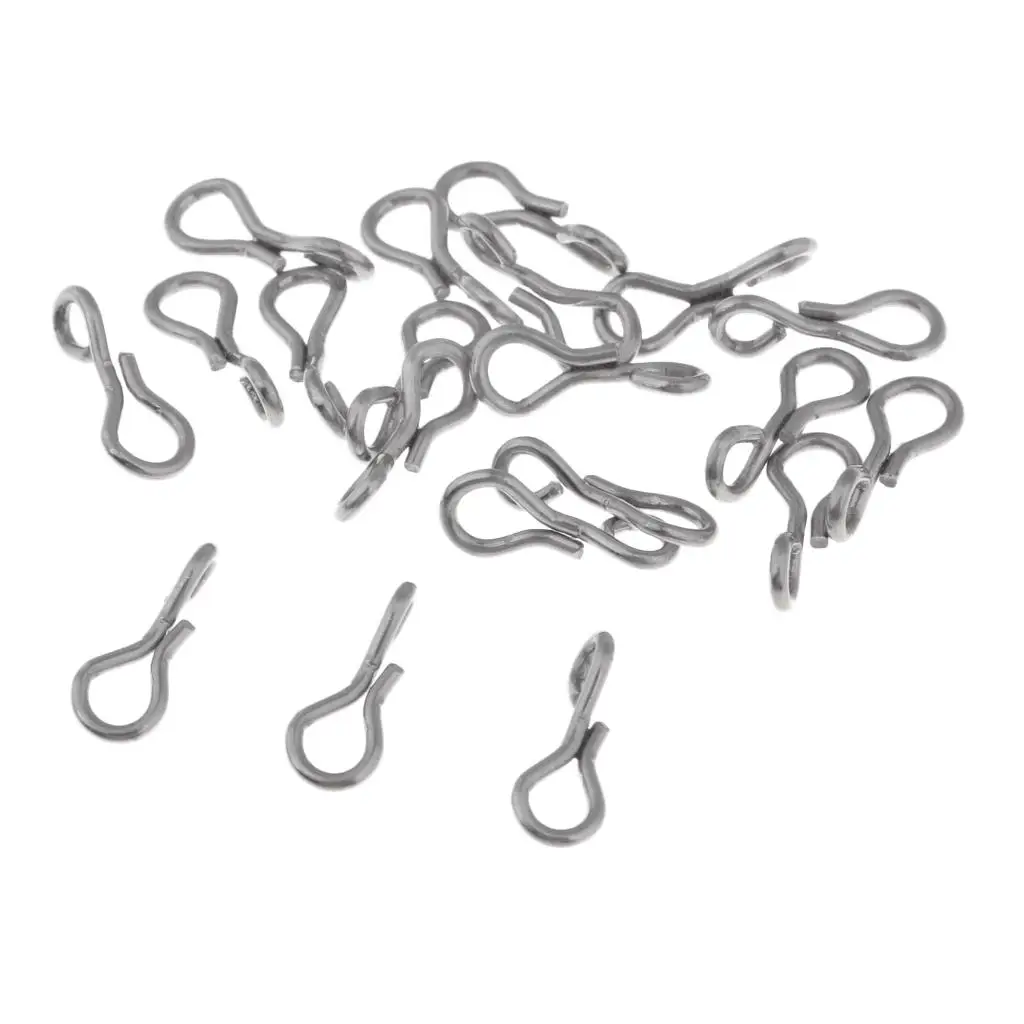 20 Pieces Fly Tying Material Fish Skull Articulated Shanks Fish Spine Durable to Use