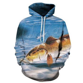 

3D Fish Printed Hoodies Men Sweatshirts Tracksuit Long Sleeve Unisex Streetwear Male Anime Design Tracksuit Man Asian size s-6xl