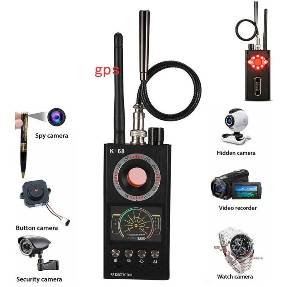 K68 Беспроводной RF finder Анти-шпион мини-камера детектор ошибки локатор радиосканер скрытый трекер аудио конфиденциальности сканер безопасности