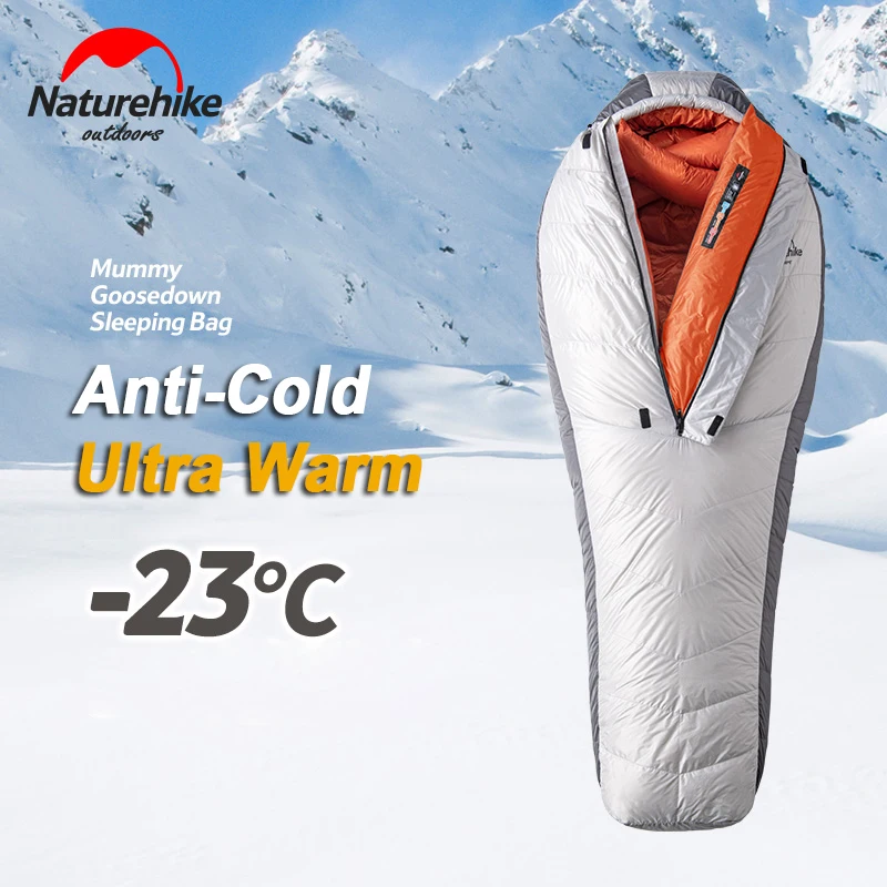 Limited  Naturehike 1 Person Sleeping Bag Mummy Type Portable Outdoor Winter Sleeping Bag Camping Hiking Cli