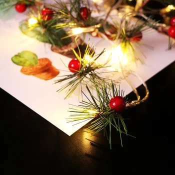 

Christmas Tree Decorations Berry Garland String LED Bachelorette Party Clip Christmas Ornaments Navidad Noel New Year 2020,W