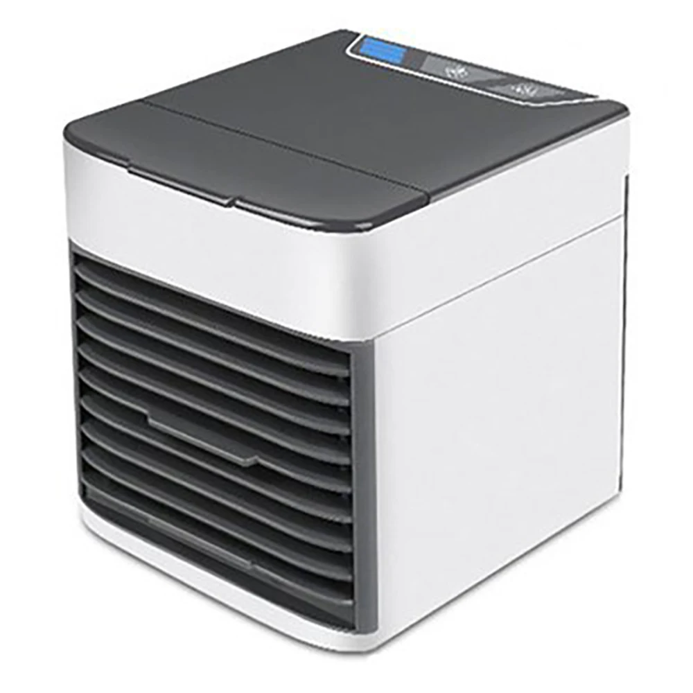 Mini Air Conditioner Fan Desk USB Rechargeable Portable Cooler Home 7 Color LED Personal Space with Mist | Бытовая техника