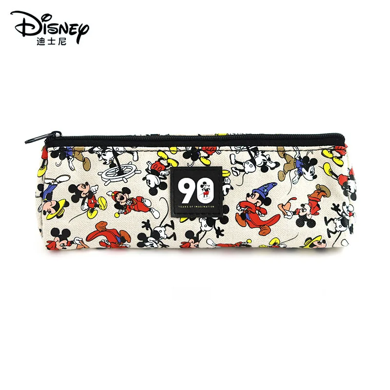 Disney Аутентичные пенал; Забавный Микки пенал хранение сумка мультяшная ручка сумка для школьных принадлежностей канцелярские принадлежности