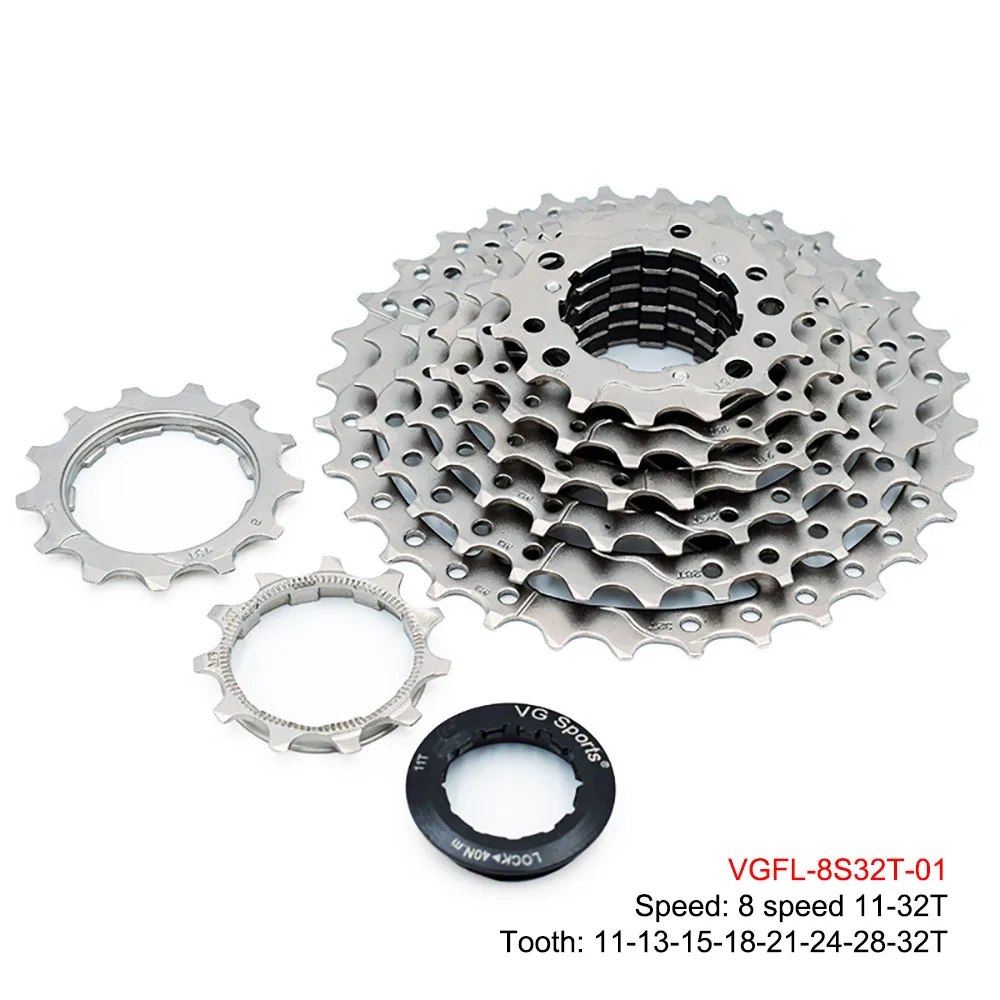 MTB дорожный велосипед кассета 8 скоростей 32 т горный маховик 11 CNC Стальной