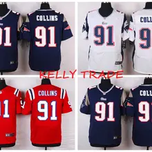 Стилизованный, Новая Англия#91 Джейми Коллинз для мужских патриотов Джерси