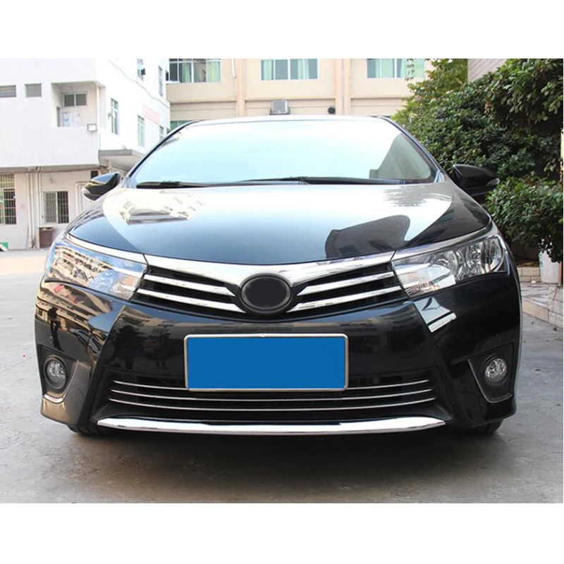 Подходит для 14-18 для Toyota Corolla передняя планка Декоративная полоса специальный автомобиль передний бампер Декоративная полоса