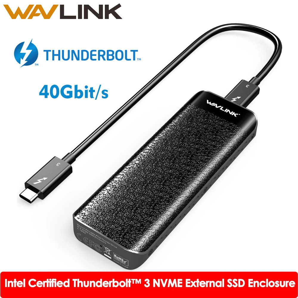  Intel Zertifiziert Thunderbolt™3 NVME Externe SSD USB Typ-C 40Gbps Ausgezeichnete Ableitung Für Mic
