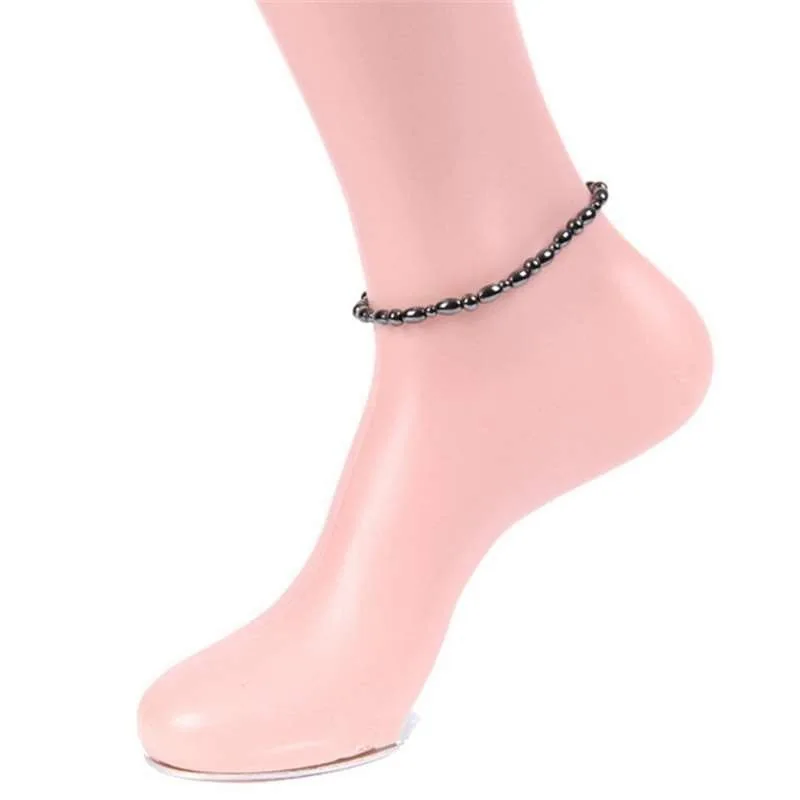 

1PCS Magnetic Slimming Anklet Bracelet Black Gallstone Weight Loss Stimulating Acupoints Therapy Fat Burning Health Care
