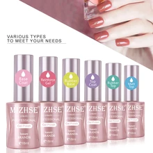 Mizhse 18 ml base de borracha superior casaco de gel polonês fosco casaco superior sem uma camada pegajosa embeber fora reinfore longa duração verniz arte do prego(China)