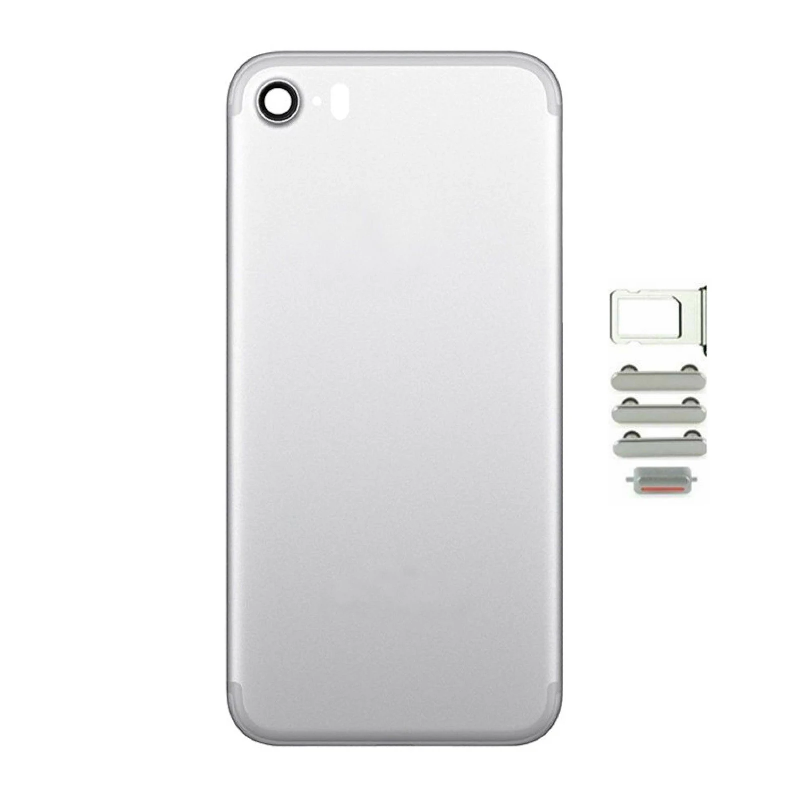 10 шт. высокое качество задняя крышка корпуса для iPhone 7 7 Plus крышка батареи средняя рамка Шасси с боковыми кнопками Sim лоток