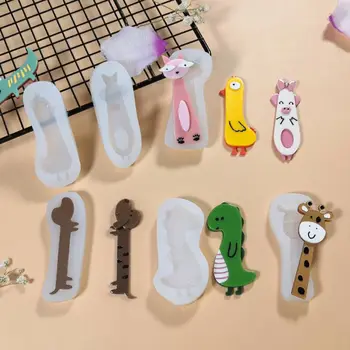 

Super Cute Animals Hair Pins Resin Mold Pig Duck Dinosaur Giraffe Acrylic Mold Alligator Hair Clip Molds Jewelry Making