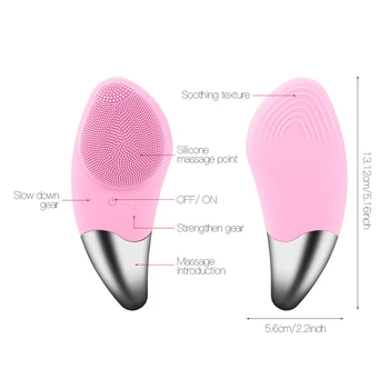 

Electric facial cleanser to clean the skin Facial cleansing brush electric , USB Charging, Waterproof, 8 Level