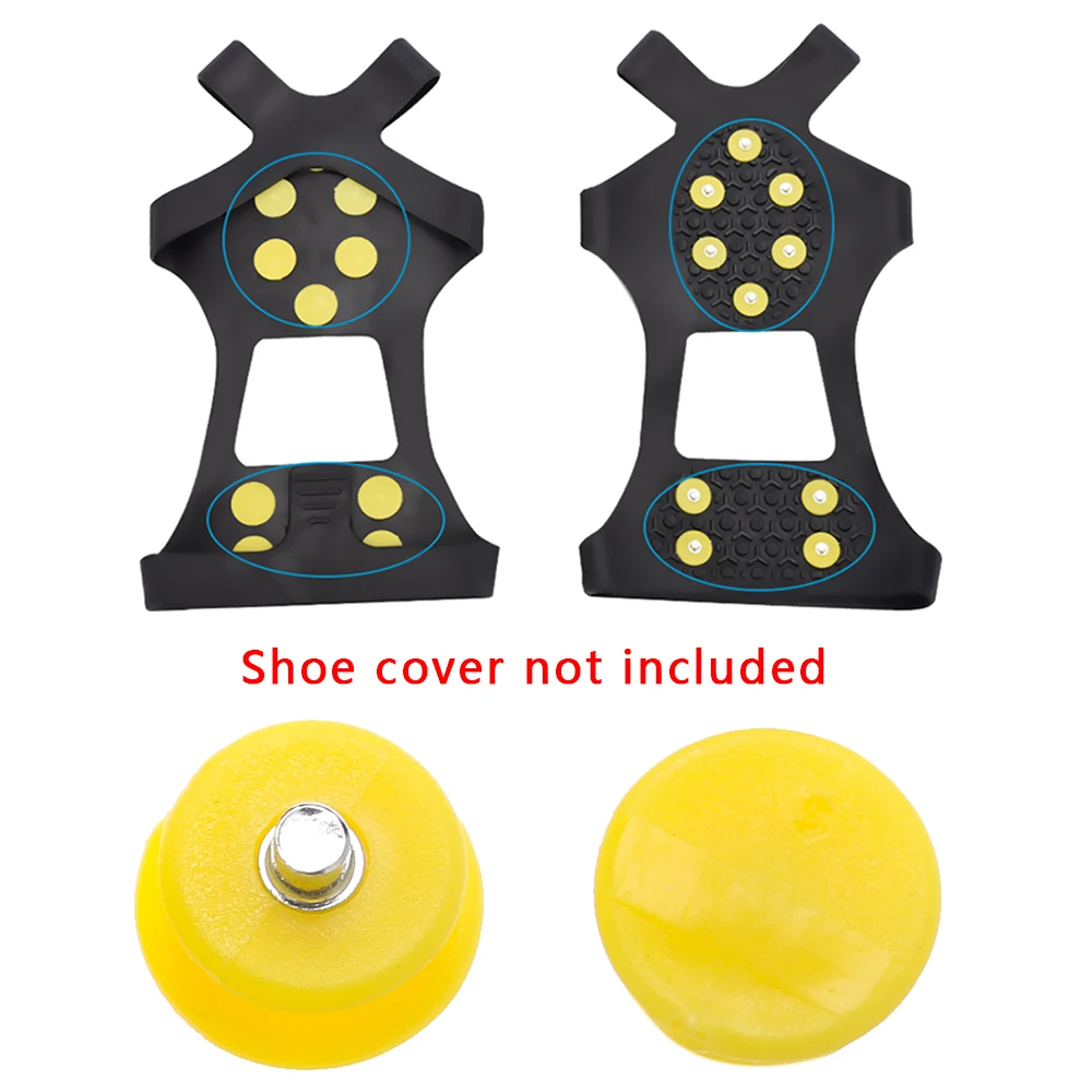 Anti-Slip Climbing Crampons Teeth Nail Shoe Spike Shoe Grippers Cleats 10/20Pcs Ice Gripper Replacement Outdoor Accessories ice gripper spike climbing crampons