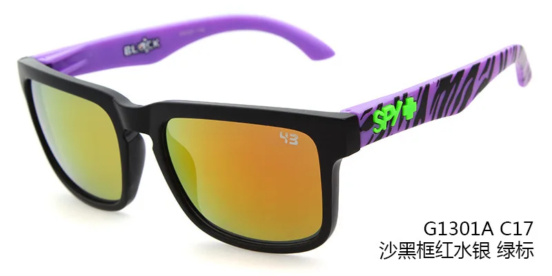 Кен солнцезащитные очки Кена блока для мужчин квадратные водительские солнцезащитные очки uv400 высокого качества oculos de sol masculino - Цвет линз: 1301 c17