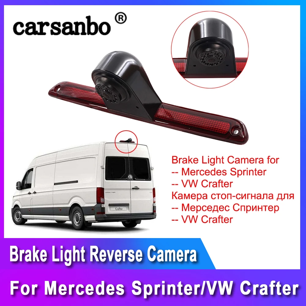 For Mercedes Sprinter//VW Crafter Rear Brake Light CCD Reversing Camera 7/"Monitor