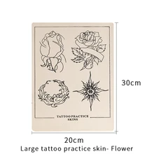 YILONG 5 шт. Перманентный макияж бровей Губы пустые татуировки Практика Кожи Лист для иглы машина поставка комплект, Лидер продаж