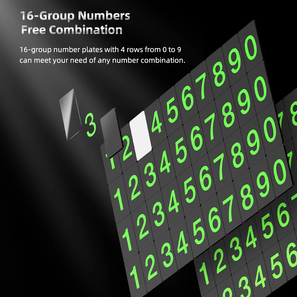 ROCK RAM0011 Metal Temporary Parking Card with Dual Phone Numbers description image 7