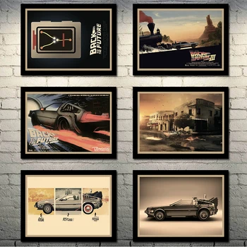 

Back To The Future 1 2 3 Hot Movie Poster Art Canvas Print Poster For Living Room Decor Bar Decoration-003