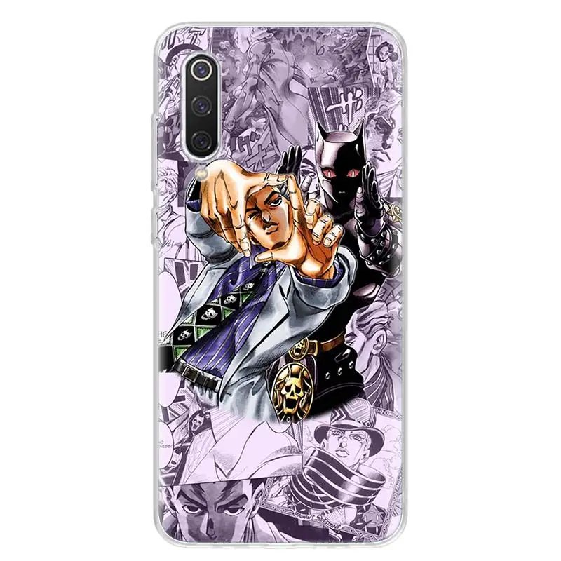 JoJo Bizarre Adventur Anime Cover Phone Case For Xiaomi Redmi Note 10 9 9S 8T 8 7 6 5 9A 6A 7A 8A 9C K20 S2 Pro Luxury Soft Coqu