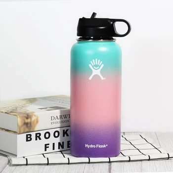 

2020hydro flask 32oz/ Tumbler Flask Vacuum Insulated Flask Stainless Steel Water Bottle Wide Mouth Outdoors Sports Bottl