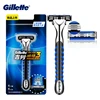 Premium Gillette Vector3 Replacement Razor Blades 3 Layers Shaving Blades with Protect Fins Shaving Hair Removal Shaver for Men ► Photo 3/6