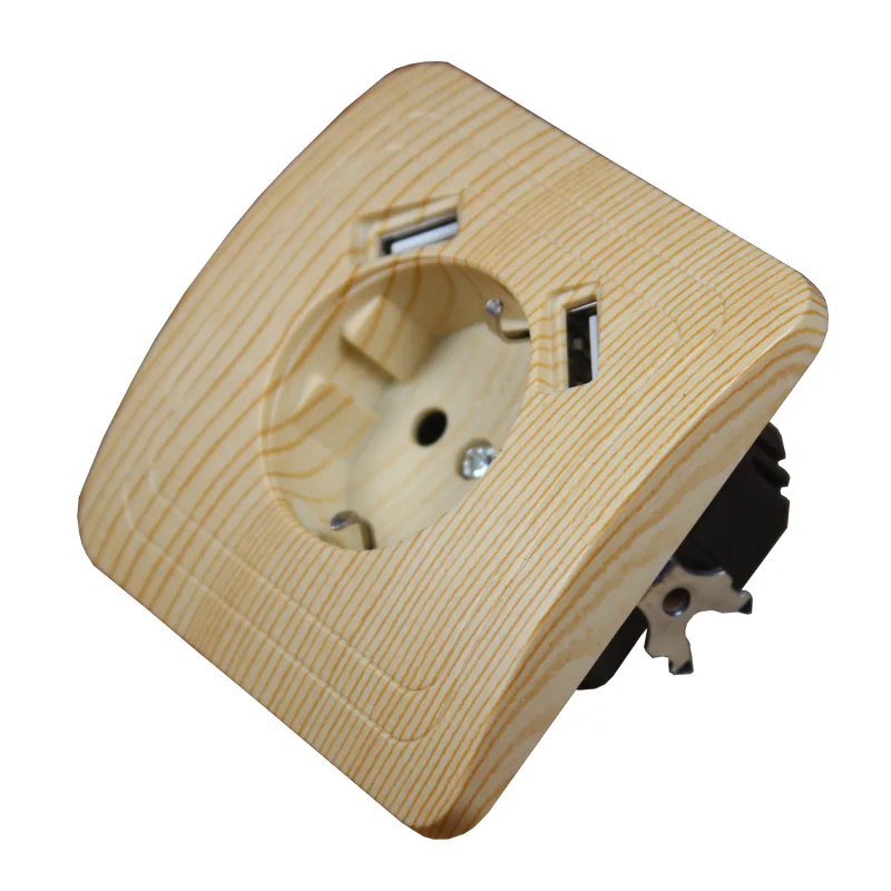 Фото Настенная розетка с двумя USB-портами, 5 В, 2 А №3