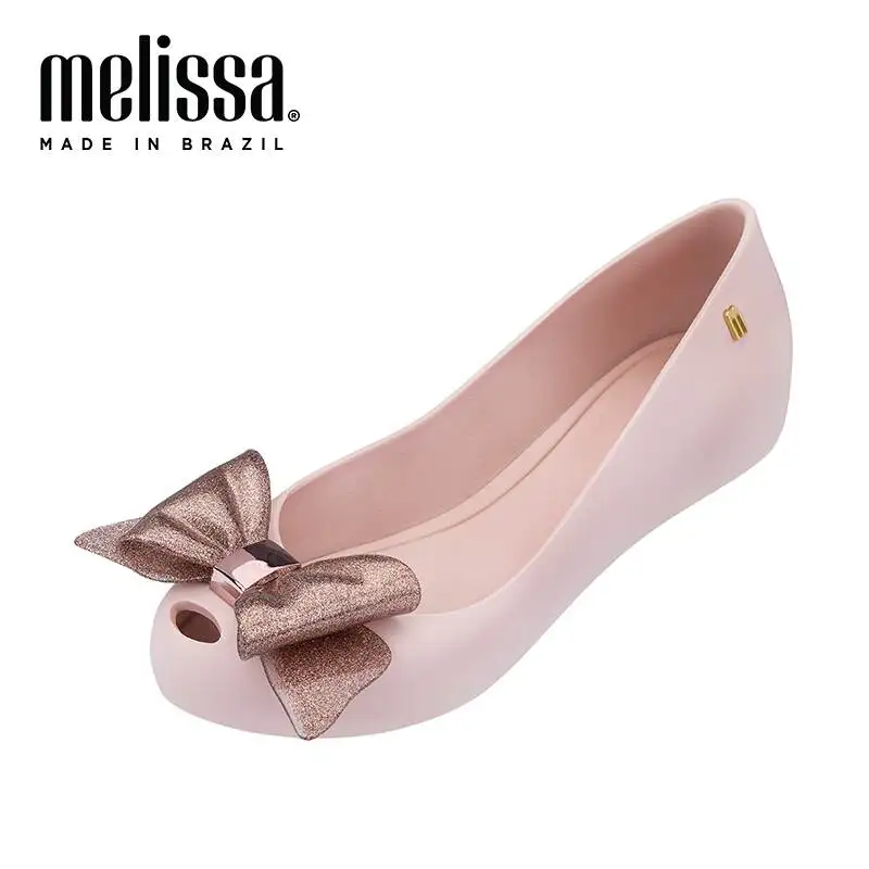 Melissa/Модные женские резиновые сандалии на плоской подошве с милым сердцем прозрачная обувь женские конфеты обувь с открытым носком женские летние пляжные сандалии 35-39