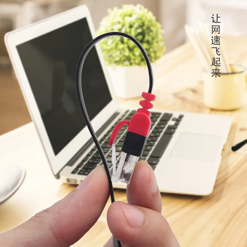 Cat6 Ethernet Cable New Gold-plated Plug PVC Skin Unshielded Flat Gigabit Network LAN Flat Cable for Computer Router Television