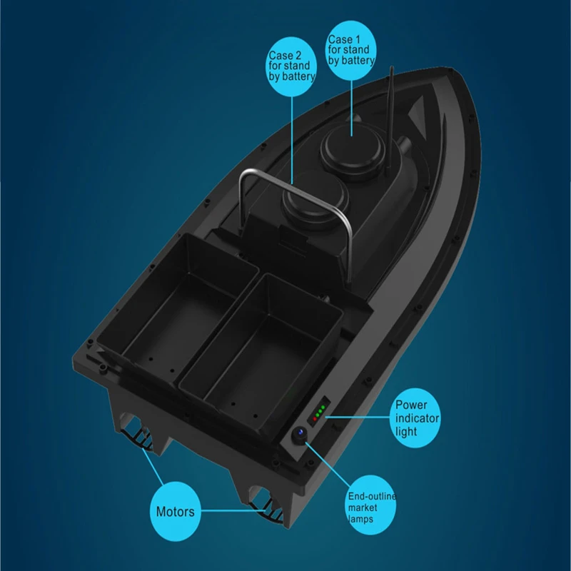 Лодка для доставки прикорма и оснастки Новинка 2,4 ГГц D11-Flytec рыба F-inder 1,5 кг загрузка 500 м Пульт дистанционного управления круиз двойной салон RC лодка