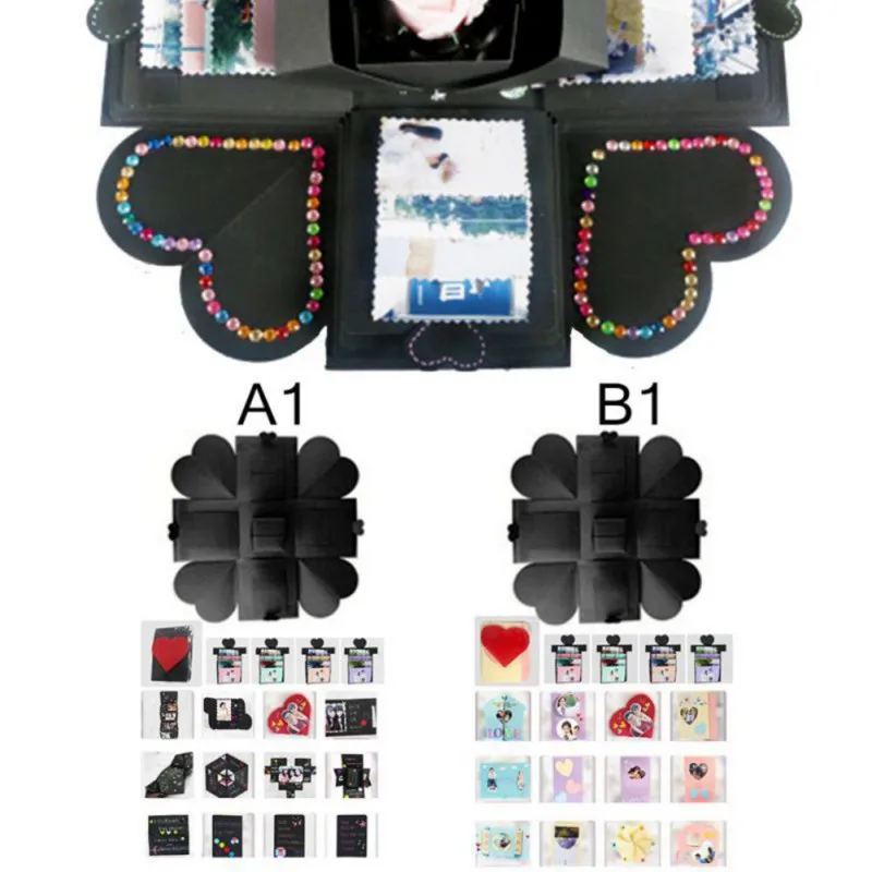 Новый DIY Explosion Box ручной работы альбом с памятью фотоальбом Сюрприз подарок на