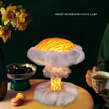 

Table Lamp For Bedroom Creative Exploding Mushroom Cloud Lava Lamp Home Decor Decorative Night Light Creative Light Lighting