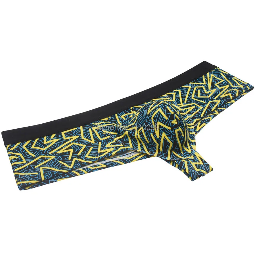 4PCS Mens Flowery Bulge Boxer Underwear Shiny 1/2 Coverage Cheeky Pouch Trunks Hot Bikini Boxers Shorts 3