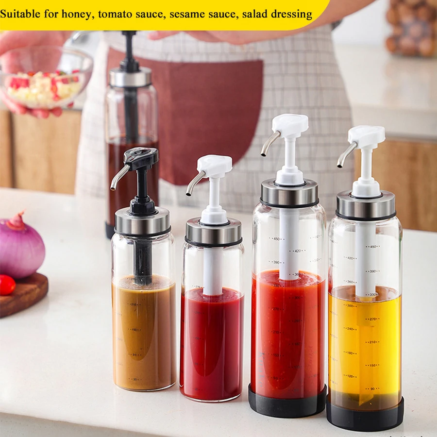 

Kitchen Oil Bottle Dispenser Kitchen Accessories Squeeze Bottle Barbecue Porta Temperos Honey Dispenser Sauces Dispenser