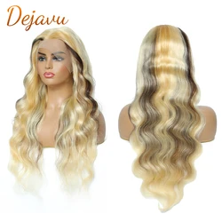 Highlight 613 Colored Lace Frontal Wig Body Wave Wig 13x4 32 Inch Human Hair Wigs Ombre Highlight Wigs For Women Pre plucked