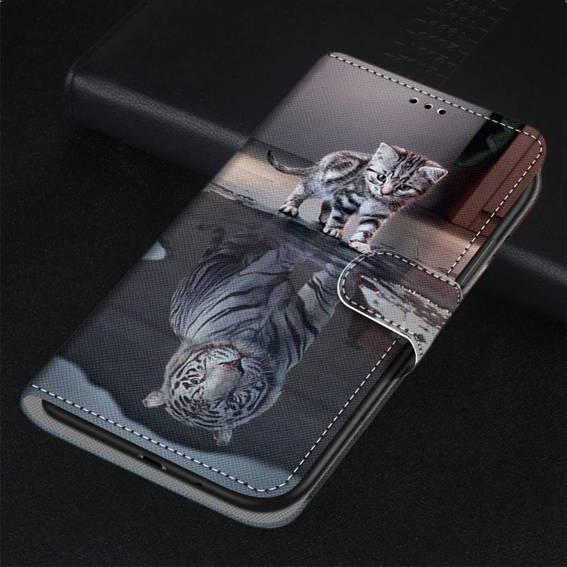 3D Cartoon Animal Pattern Flip Case For MeiZu 15 lite M6 M6T M8 M15 V8 Pro X8 Luxury Leather Wallet Cover Flowers Cases PU Book cases for meizu belt Cases For Meizu