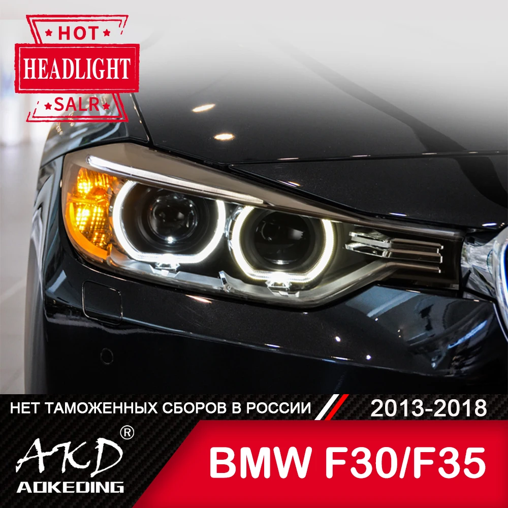 Pair Daytime Running Lights LED DRL Fog Lamp Turn Signal For BMW F30