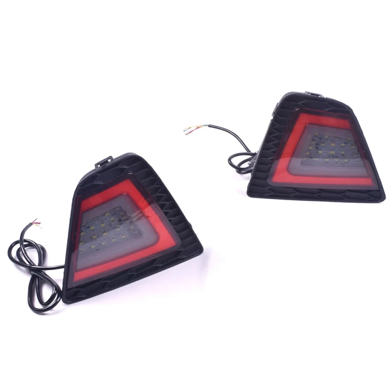 Светодиодный отражатель заднего бампера противотуманная фара стоп-сигнал поворот сигнальная лампа для Honda Fit Jazz